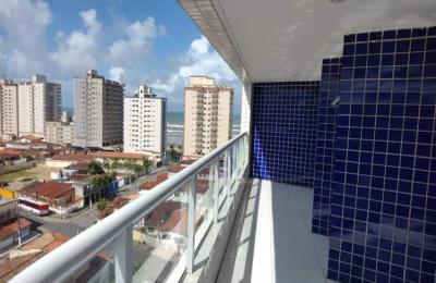 CAS261377 Cobertura à Venda no 08º Andar em Itanhaém – Varanda com Fechamento em Vidro